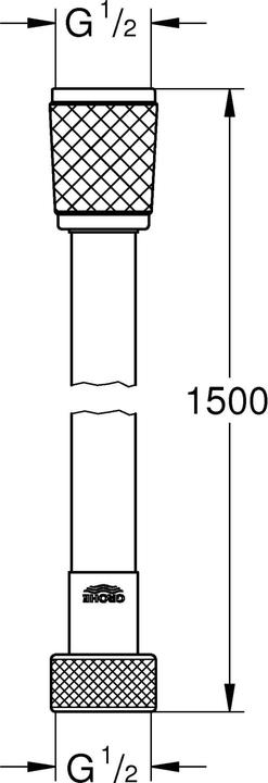 Actual product image Grohe VitalioFlex Trend (150 cm)