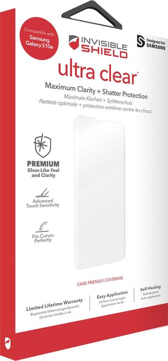 Image du produit Zagg InvisibleShield ultra clear Case Friendly (1 pièce(s), Samsung Galaxy S10e)