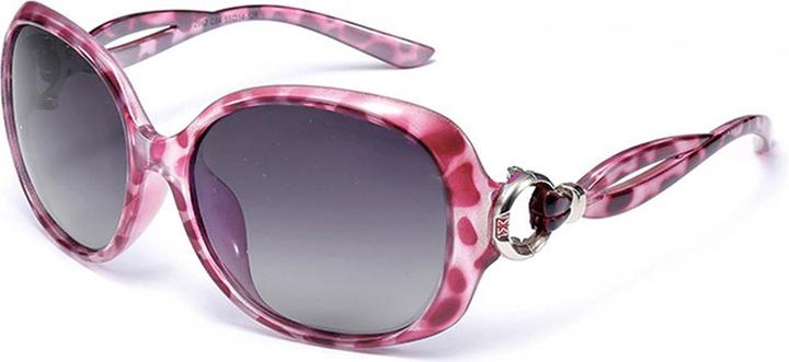 Actual product image Techsuit - Sunglasses Polarized (2962) - for Women with UV Protection, PC - Pink Tortoise