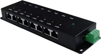 Actual product image Alfa Network APOE08G - 8-Port Passive Gigabit PoE Injector