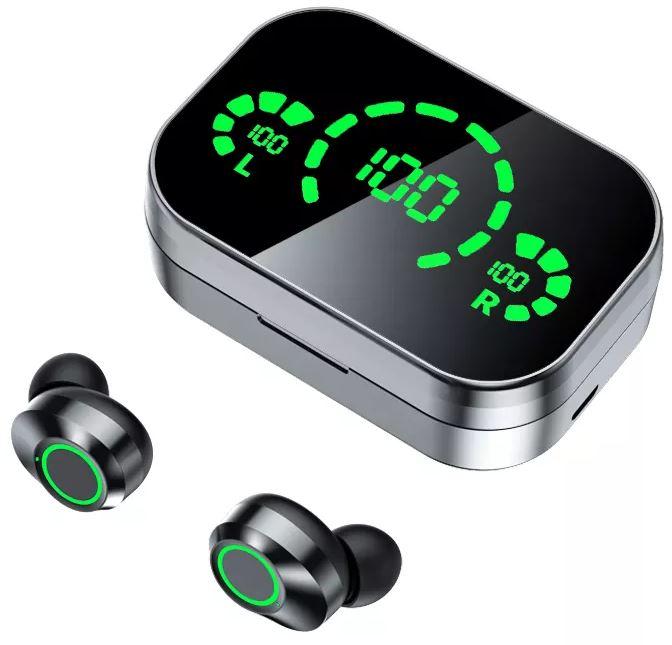 Actual product image PhoneLook Ecouteurs sans fil Bluetooth In-Ear YD03 BT 5.3 Hifi stéréo LED avec étui de chargement (20 h, Wireless)