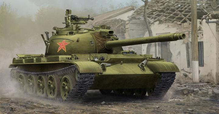 Actual product image Trumpeter PLA Type 62 light Tank