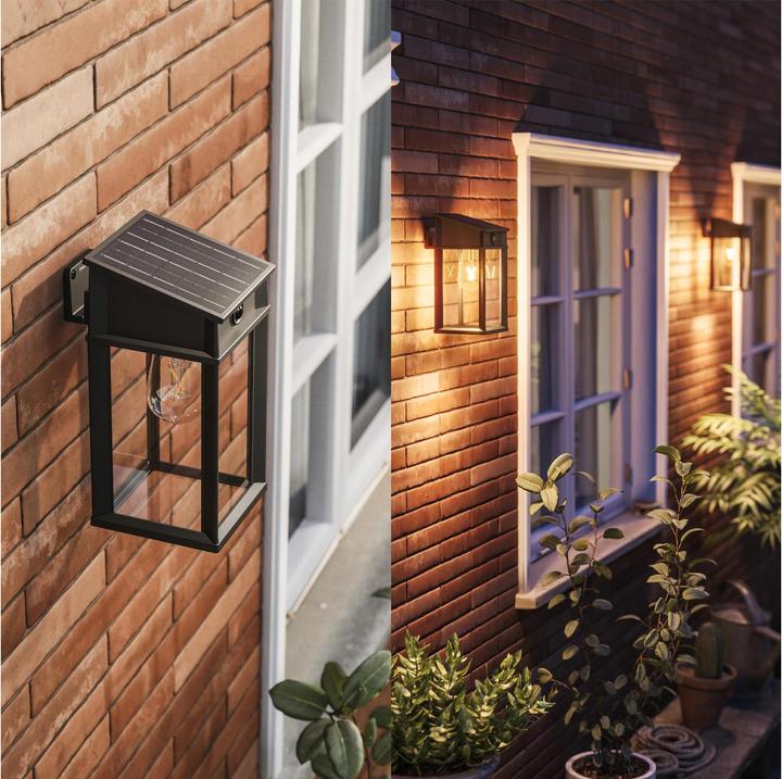 Productafbeelding Philips Lighting Geri 929004632601 Solar-Aussenwandleuchte 3.2 W Warmweiss Schwa (500 lm, IP44)