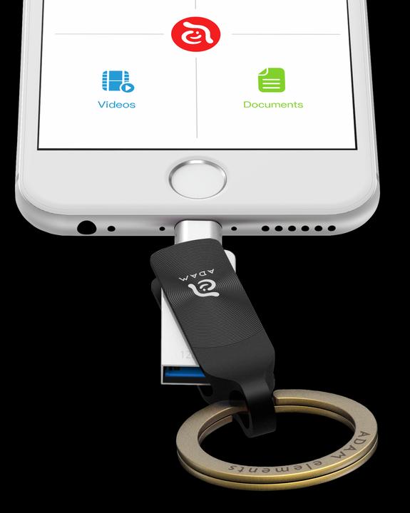 Actual product image Adam Elements iKlips Duo+ (128 GB, USB-A)