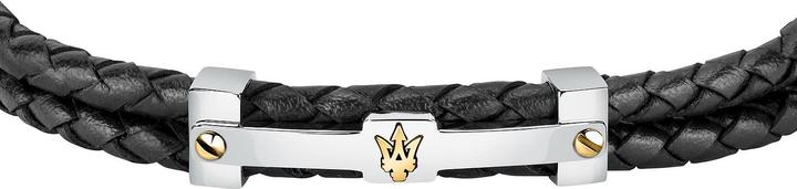 Produktbild Maserati Armband (22 cm, Edelstahl, Leder, Recycelt)