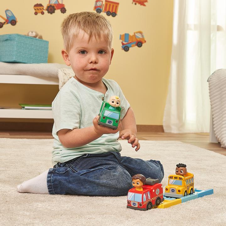 Produktbild VTech Tut Tut Baby Flitzer - CoComelon JJs Müllwagen inkl. Schiene