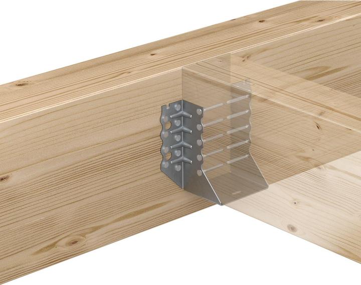 Actual product image GH Beam shoe TOP external 100x140 - hot-dip galvanised steel (Joist hanger, 1 pcs.)