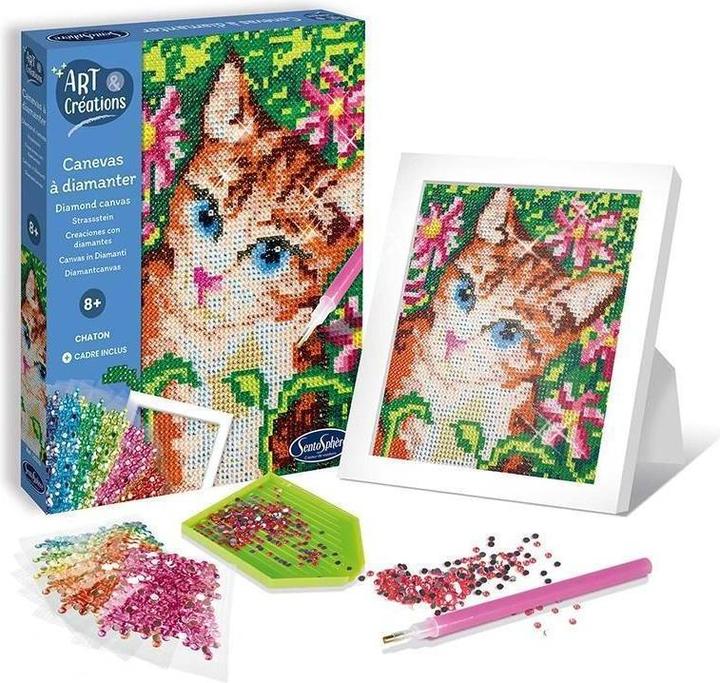 Actual product image Sentosphere Rhinestone picture cat
