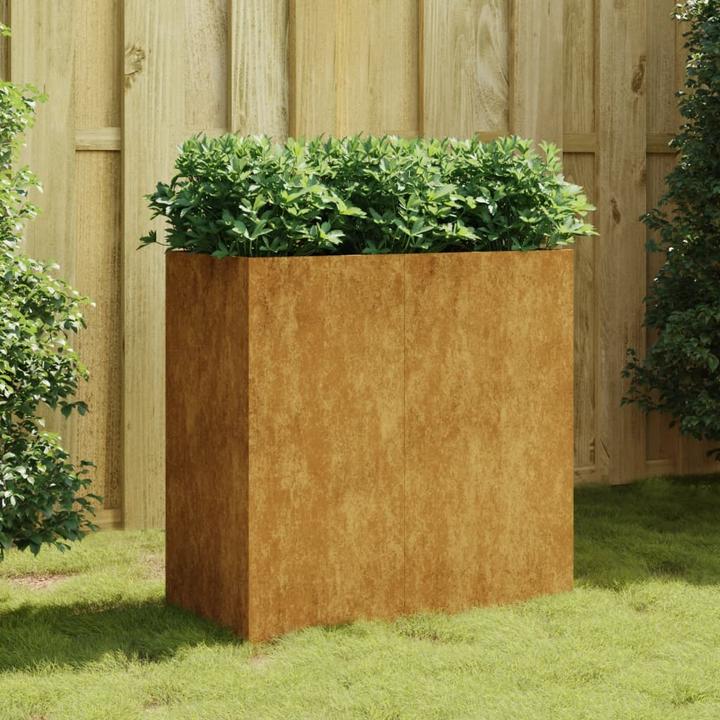 Produktbild VidaXL Pflanzkübel 40x80x80 cm Cortenstahl, Farbe: Rostig