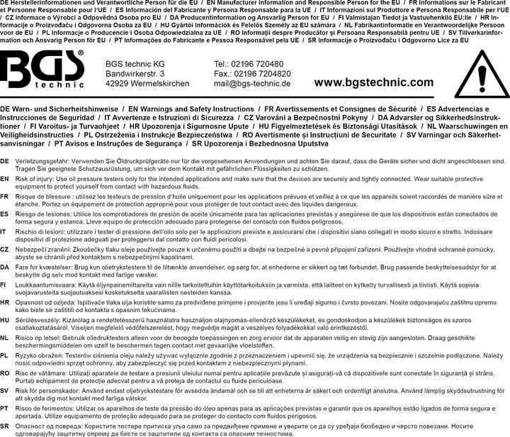 Produktbild BGS Kompressionstester für Dieselmotoren