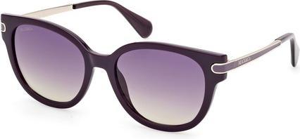 Actual product image Latetobed Max & Co Mo0121 Shiny Violet Sunglasses for Women 55/18/140