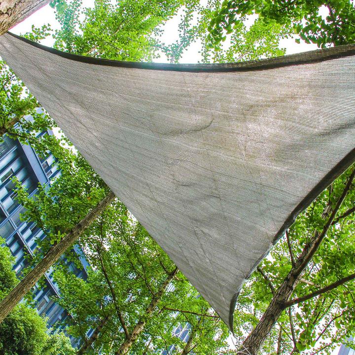 Image du produit Toboli Voile d’ombrage Triangulaire 3,6x3,6x5,1m Protection Vent Soleil UV 30+ Auvent Jardin Balcon