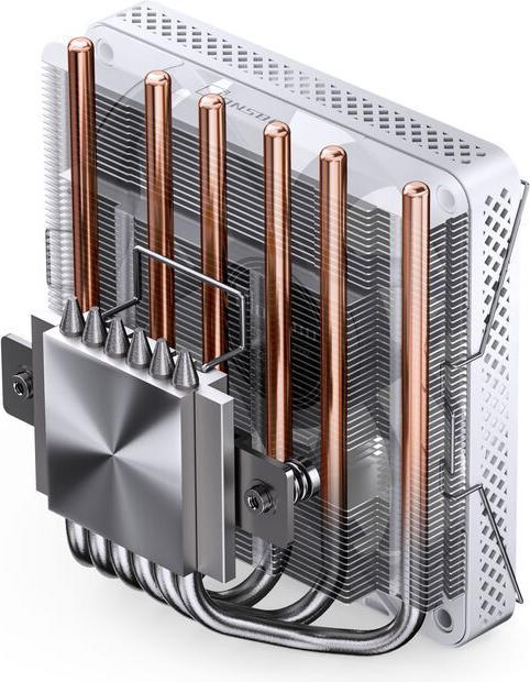 Actual product image Jonsbo HP600 CPU cooler, 120 mm - white, A-RGB (66 mm)