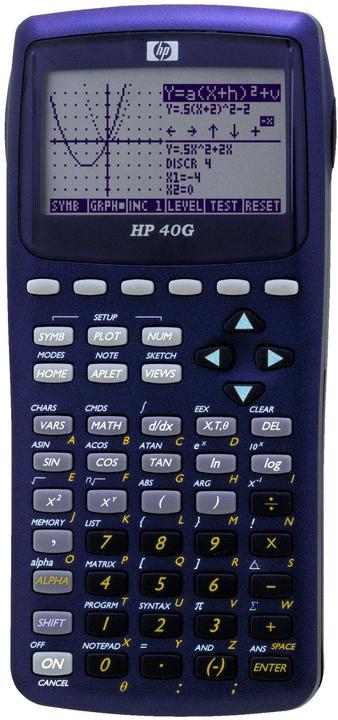HP 40G Graphic calculator french (Batteries)