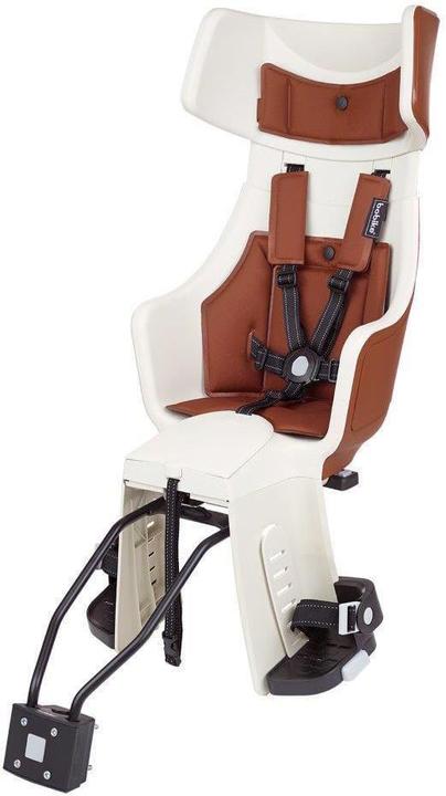 bobike Exclusive Tour Plus LED - frame-mounted bike seat Cinnamon brown