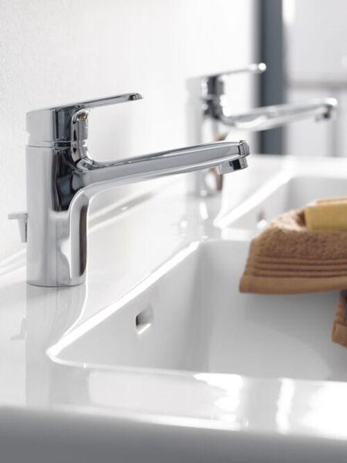 Produktbild Laufen PRO S Doppelwaschtisch, je 1 Hahnloch, mit Überlauf, 1200x460mm, H814966 (1250 mm, 235 mm)
