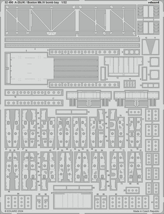 Produktbild Eduard A-20J/K / Boston Mk.IV bomb bay HKM