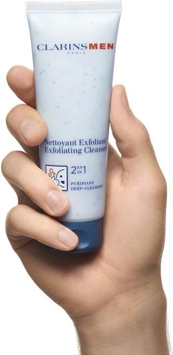 Actual product image Clarins Men Nettoyant Exfoliant (Cleaning cloths, 125 ml)