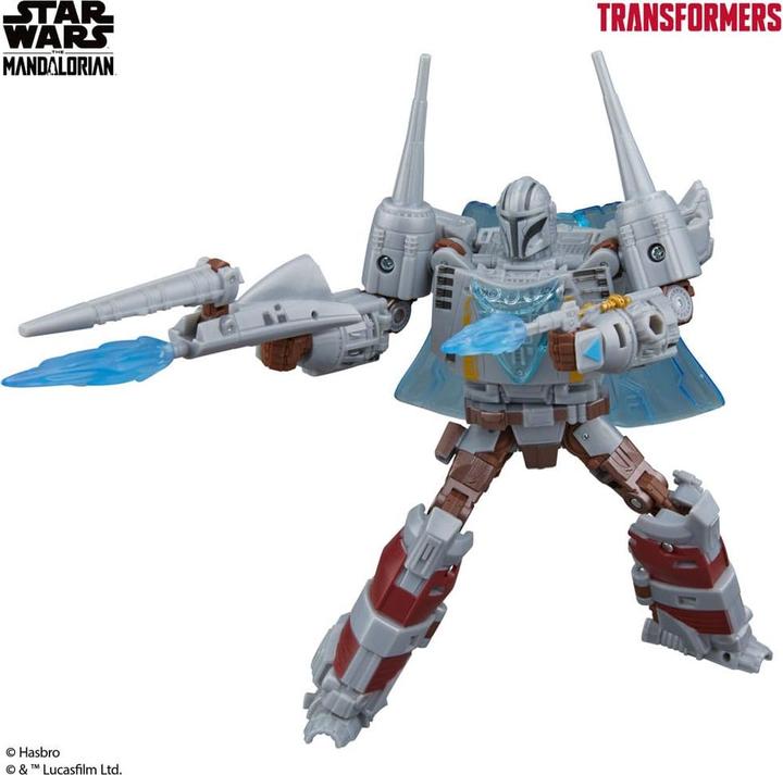 Produktbild Hasbro Star Wars x Transformers Actionfigur The Mandalorian / N-1 Starfighter 19 cm