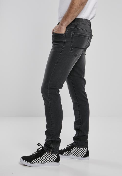 Actual product image Urban Classics Slim Fit Zip Jeans (W30/L32)
