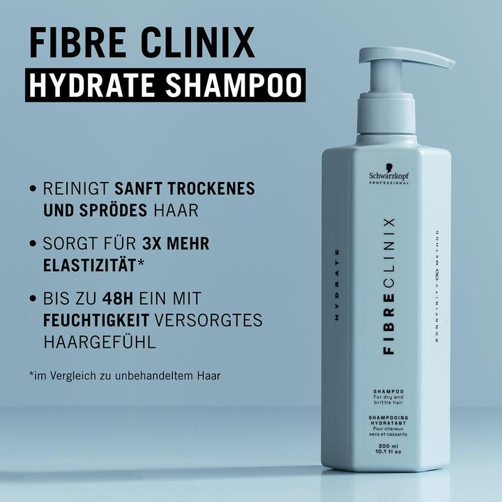 Image du produit Schwarzkopf Fibre Clinix - Shampooing hydratant (300 ml, Shampoing liquide)