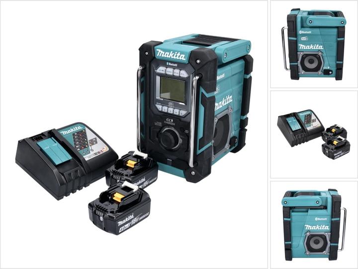 Produktbild Makita DMR 301 RM Akku Baustellenradio 12 V max. - 18 V DAB / DAB+ / Bluetooth + 2x Akku 4,0 Ah + (AM, DAB+, DAB, FM, Bluetooth)