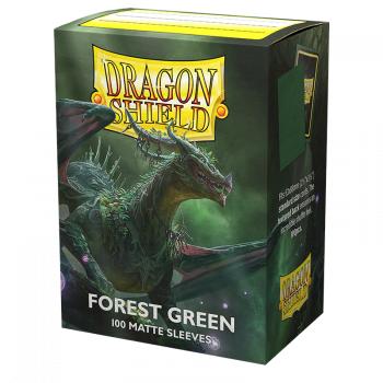 Image du produit Arcane Tinman Sleeves Matte Dragon Shield (100) - Forest Green (63X88mm)