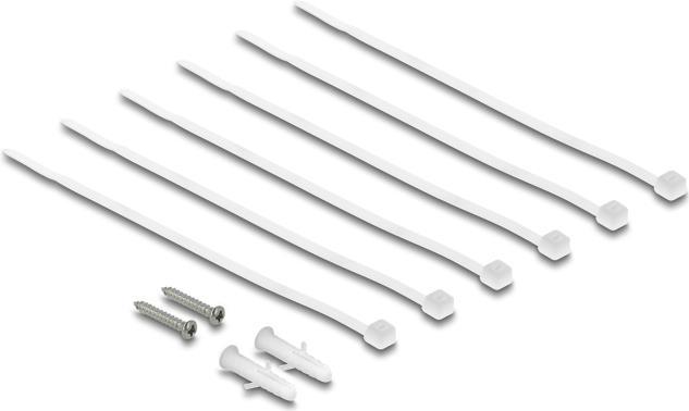 Actual product image Delock Mini Desktop Patchpanel 6 Port Cat.6A grey