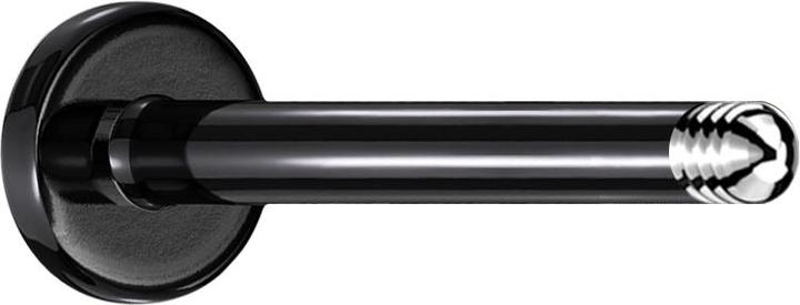 Star Piercing Labret-Stab schwarz (Chirurgenstahl 316L, ohne Messing)