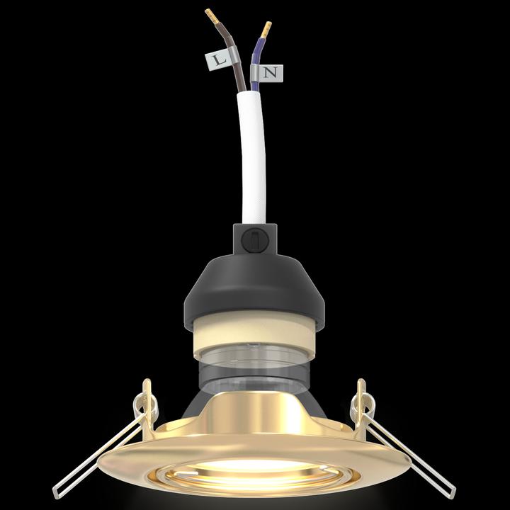 Immagine prodotto VidaXL Lampen Set von 12 Gold Metall, Kunststoff 9 cm Leichtes Gewicht (GU10)