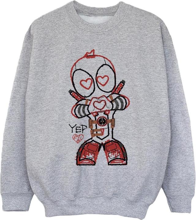 Deadpool Love Beam Line Sweatshirt Mädchen