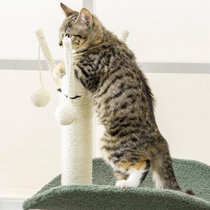 Image du produit Jamb Arbre à chat (123 cm, Vert, Crème)