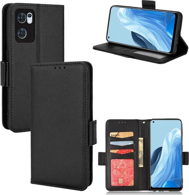 Produktbild MU Classic Litchi Leder Bookcover Series (Oppo Find X5 Lite, OPPO Reno7 Z 5G)