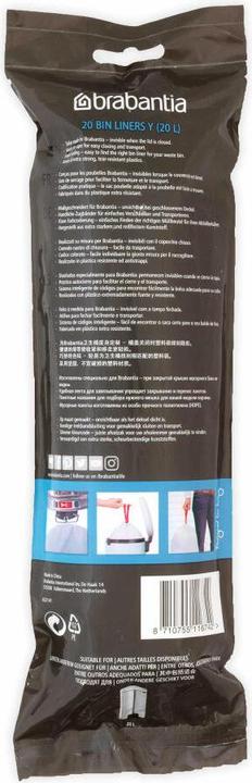 Productafbeelding Brabantia PerfectFit afvalzak (20 x, 20 l)