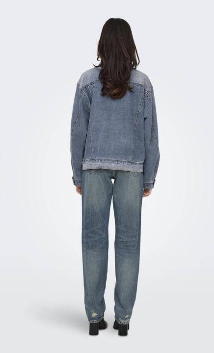 Immagine prodotto Only Polsini con colletto a scomparsa e giacca con bottoni in denim (XS)