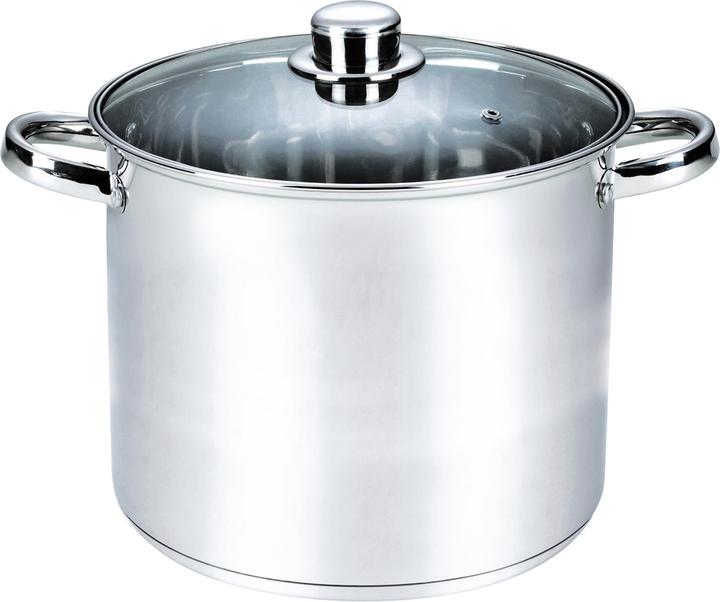 Produktbild Michelino Kochtopf Edelstahl 21 Liter mit Deckel (34 cm, Kochtopf, Edelstahl)