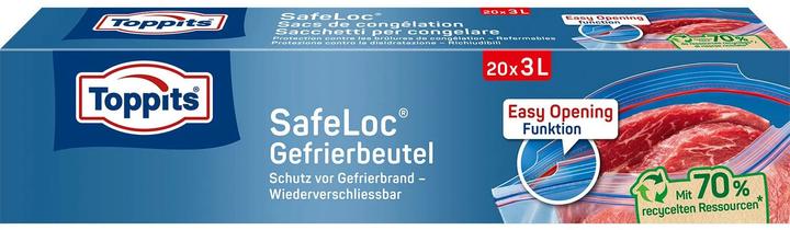 Toppits Doppelverschluss Gefrierbeutel 20 x 3L (20 x)