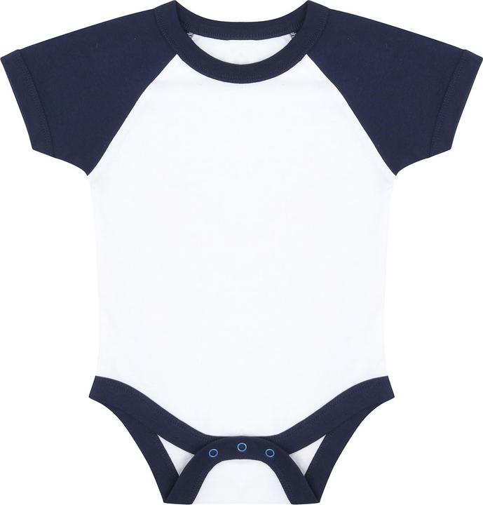 Actual product image Larkwood Baby Essential Short-Sleeved Baseball Bodysuit (68)