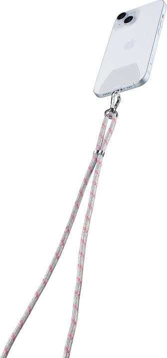 Actual product image Cellularline Universal Necklace Strap Lace Silver