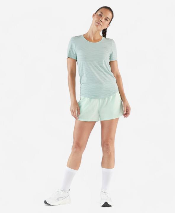 Produktbild Kiprun Laufshirt kurzarm Trailrunning Damen nahtlos - Run 500 Comfort grün (L)