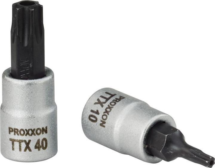 Proxxon 1/4" TTX-Einsatz T 20 mit Stirnbohrung