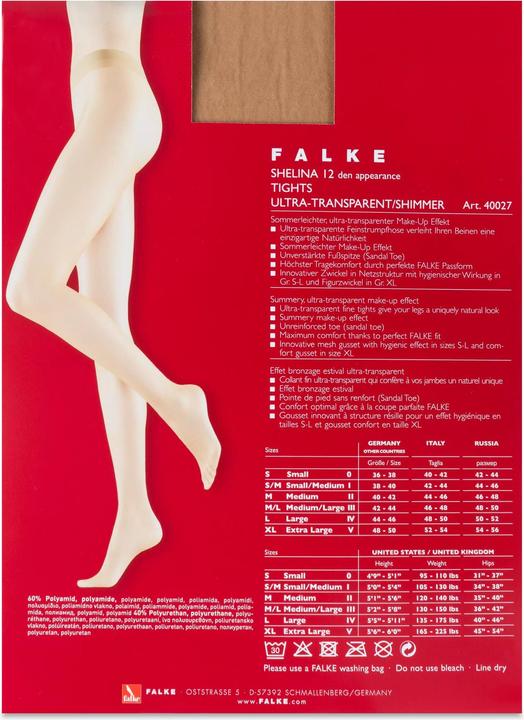 Immagine prodotto Falke Shelina 12 TI (12 DEN, 40 - 42)