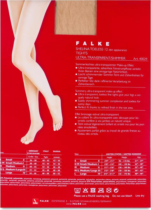 Immagine prodotto Falke Shelina 12 Toeless TI (12 DEN, 40 - 42)