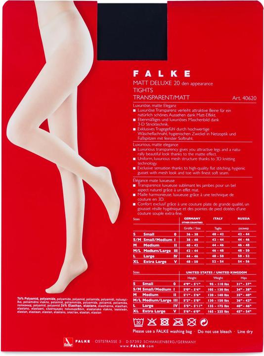 Image du produit Falke Matt Deluxe 20 TI (20 DEN, 36 - 38)