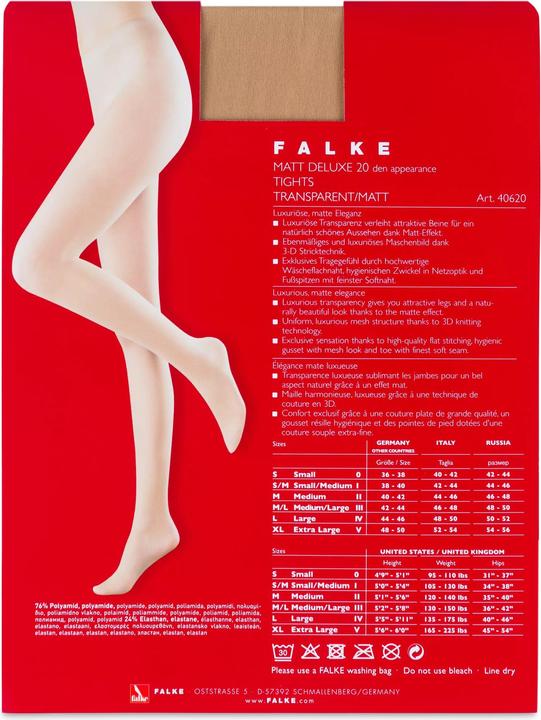 Actual product image Falke Matt Deluxe 20 (20 DEN, 40 - 42)