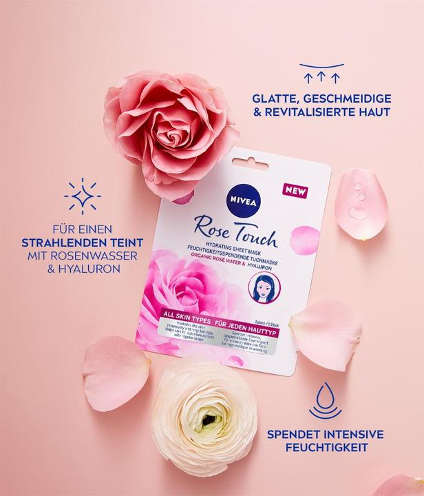Actual product image NIVEA Rose Touch Moisturising Sheet Mask (221 ml)