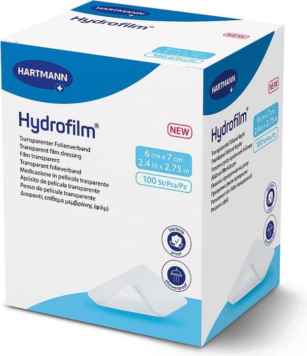 IVF Hartmann Hydrofilm Transparentverband 6x7cm steril 100 Stk (100 x)