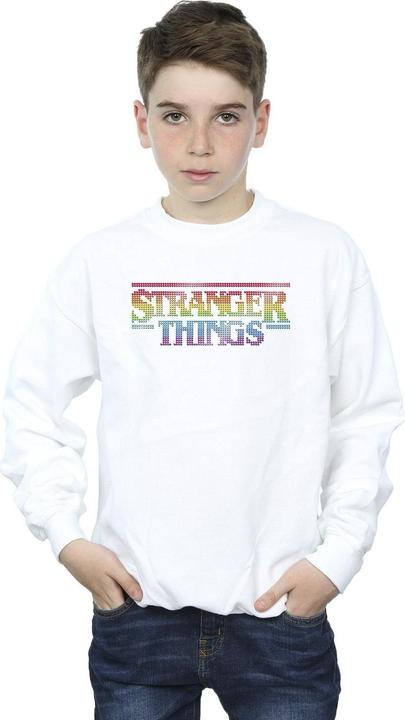 Immagine prodotto Netflix Stranger Things Rainbow Dot Logo Felpa Ragazzi (140, 146)