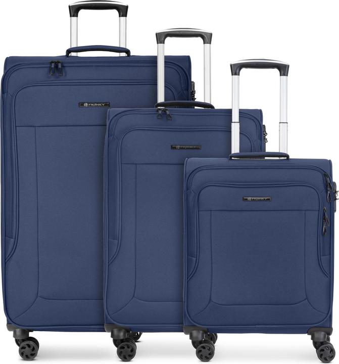 Franky Melbourne 3.0 4-Rollen Kofferset 3tlg. mit Dehnfalte (180 l, XL (ab 115l))