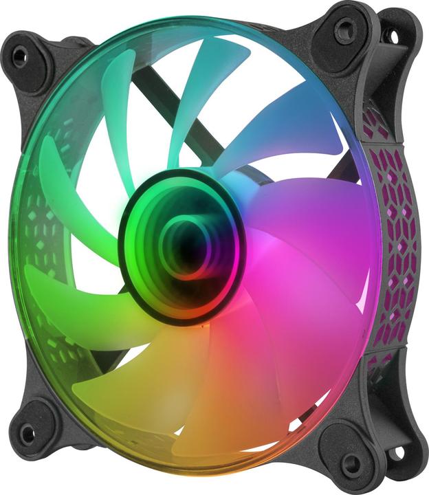 Actual product image Mars Gaming Ventilateur Boitier Mf-3d RGB - 12cm (Noir) (120 mm, 1 x)